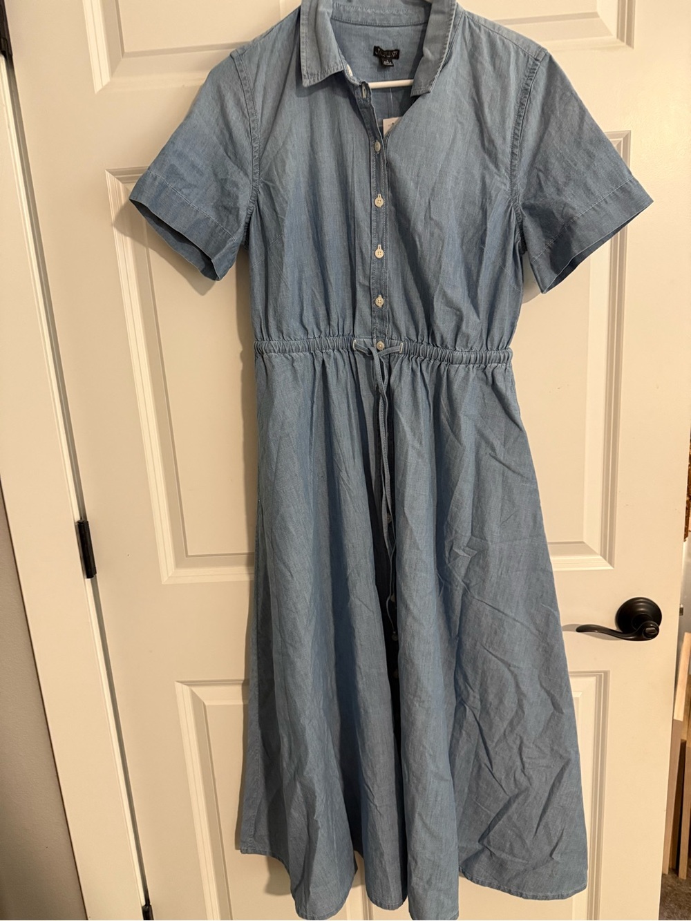 NWT J Crew Cerise Shirt-Dress Midi Chambray 8 - Picture 5 of 6